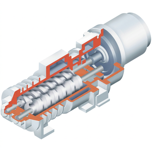 ปั๊มสุญญากาศแบบสกรูแห้ง Taiko รุ่น MDP-680 MDP-1015 ตัวเครื่องเหล็กหล่อ ผลิตในญี่ปุ่น - Product Image 1