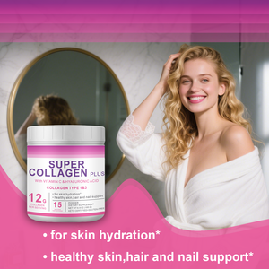 ผงคอลลาเจนซูเปอร์มารีน OEM/OBM/ODM แบรนด์ส่วนตัว พร้อมผงไฮยาลูรอนิค แอซิด บำรุงผิว เล็บ และเส้นผม - Product Image 4