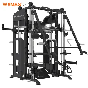 Wemax MAX02 Smith Mesin JAMMER Sistem Lengan, Peralatan GYM Multifungsi Mesin SMITH
