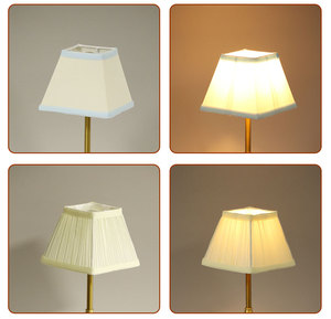 カスタム生地コードレス電池式LEDテーブルランプコットンプリーツシェード付きヨーロッパデザインホーム & ホテル装飾用 - Product Image 5