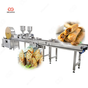 Relleno de carne completamente automático relleno de rollo de primavera chino y hacer rollo de huevo máquina de rollo de primavera filipina - Product Image 1