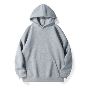<span class=keywords><strong>Sweat</strong></span>-shirt à capuche en coton 430g personnalisé avec logo pour jeunes filles et garçons, style classique d'automne, coupe ample, unisexe, couleur unie - Product Image 3