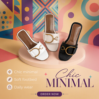 Chaussures pour femmes Zapatos 2025 Nouveauté Luxe Extérieur Design Carré Bout Plat Sandales de Plage Claquettes pour Femmes