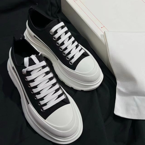 Chaussures décontractées à lacets pour femme MQ MoQueen, version haute, en toile <span class=keywords><strong>blanche</strong></span>, nouveau style, plateforme à semelle épaisse, rehaussantes, collection automne - Product Image 1