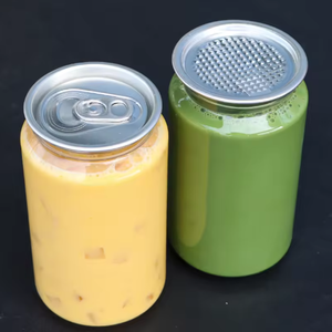 Botellas/Frascos de PET con Anilla de Apertura de Grado Alimenticio - Ideales para Jugos, Refrescos y Agua con Gas. Equipado con tapas de aluminio herméticas. - Product Image 3