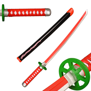 Hot 77 Anime Demon Slayer Toy Swords Cosplay Set Full Wood Inspirado por Muichirou Kyoujurou Zenitsu Tanjirou Giyuu Inspirado Demon - Product Image 5