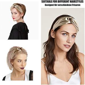 Vente en gros Bandeau de cheveux de luxe de haute qualité avec logo personnalisé Bandeau pour femmes 100% soie de mûrier Super lisse et doux - Product Image 6