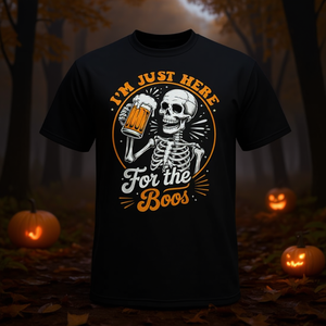 Estoy solo por las ganas de ver la película de Halloween, camiseta con diseño de esqueleto, diseño lindo - Product Image 3