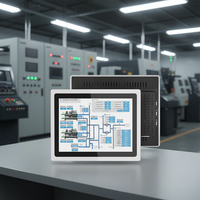 PC industriel tout-en-un 10,4-19 pouces avec écran tactile 10 points HMI PLC, ordinateur Intel Core I3/I5/I7 1920x1080, tablette robuste avec moniteur