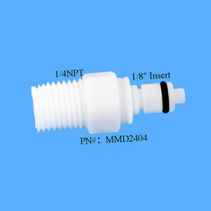 Inserto de acoplamiento macho de desconexión rápida con válvula <span class=keywords><strong>NPT</strong></span> 1/4 1/8, accesorios de manguera de plástico POM para conector roscado - Product Image 3