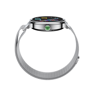 Vente directe d'usine montre intelligente pour femmes suivi de la santé montre intelligente surveillance de la fréquence cardiaque fonction boussole bande en acier inoxydable - Product Image 1