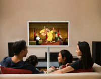 INNCHIP Monitor Smart TV Android 15 LED FHD de 24 Pulgadas, Pantalla Táctil Giratoria, WiFi de Doble Banda, 6+128GB, Doble Núcleo, con Base