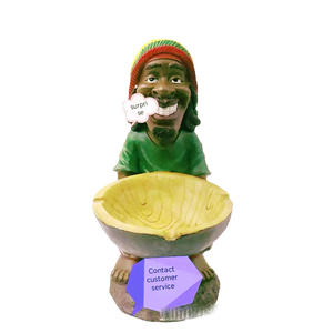 Nouveau style 2026 – <span class=keywords><strong>Cendrier</strong></span> fantaisie personnalisé en résine, amusant et original, grand format portable de 45 cm pour les Rasta - Product Image 5
