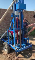 Foreuse rotative DTH montée sur camion haute efficacité 120m, composants de carottage de puits 150m avec moteur de pompe à engrenages