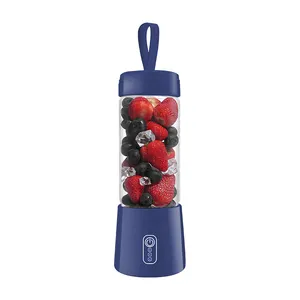 Aangepast Logo Mini Usb Fruit Juicer Oplaadbare Blender Draagbare Sap Smoothie Mixer