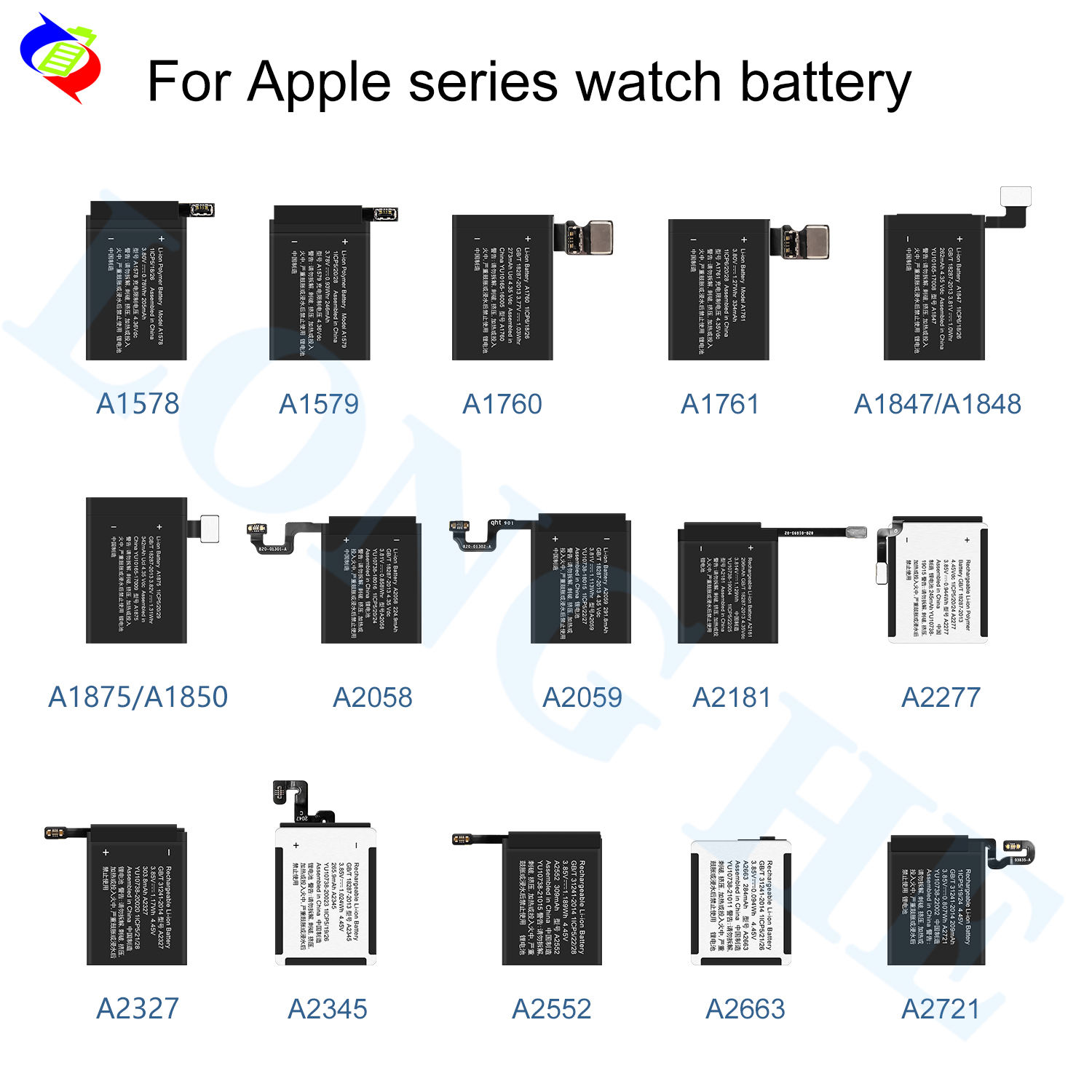 Batería de reloj para Apple watch Serie 2, 273mAh, A1760, A1757 - Main Image