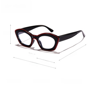 Lunettes plates œil-de-<span class=keywords><strong>chat</strong></span> unisexe 2025, nouvelle couleur contrastée, anti-lumière bleue, protection légère pour bureau, ordinateur, téléphone portable et PC - Product Image 5