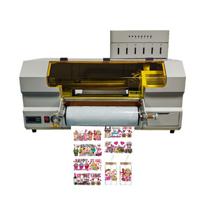 Crowdam in-và-cắt-plotter thiết lập mini 30cm UV máy A3 UV dtf Sticker phẳng máy in với tự động cắt Dải decal - Product Image 1