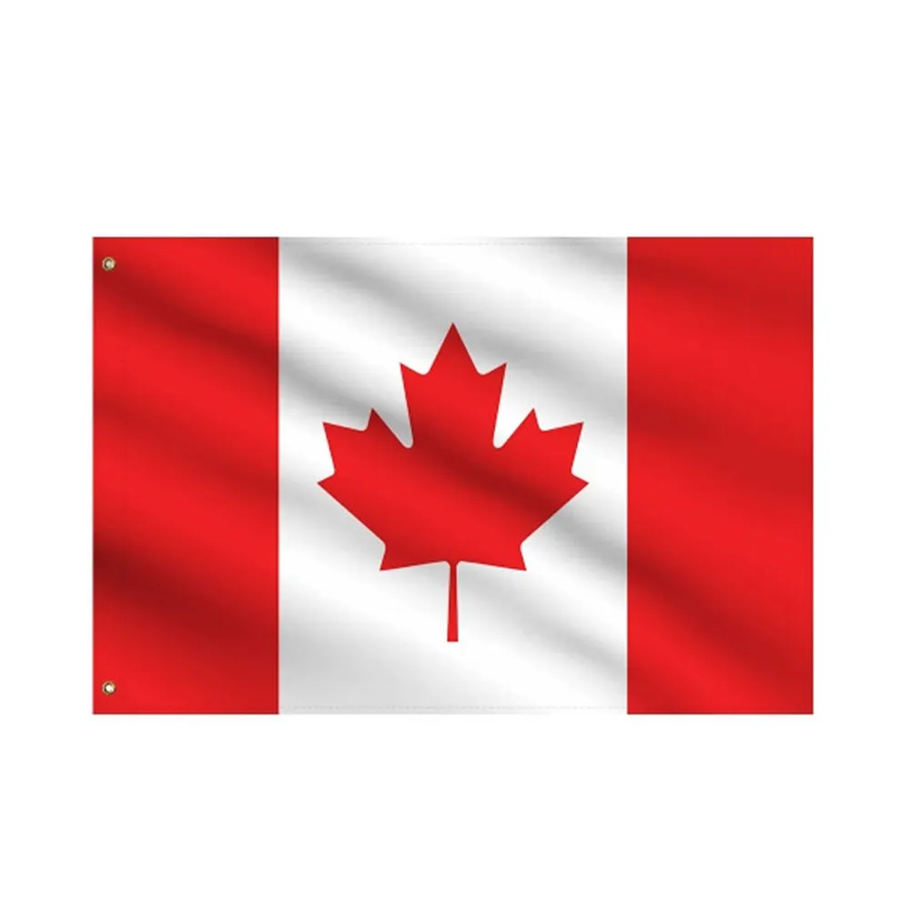 Groothandel Aangepaste 3x5ft Outdoor Canada Nationale Vlag Banner