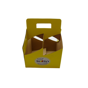 Portavasos de Papel Desechable Personalizado para 2/4 Vasos, con Asa Portátil para Llevar Bebidas como Café, Leche, Té, Cerveza, Vino, Caja de Papel Personalizada - Product Image 6