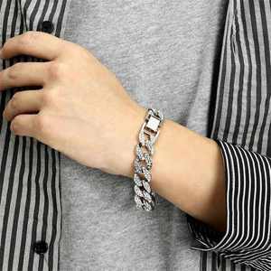 Супер крутой мужской браслет в стиле хип-хоп модные роскошные браслеты змеиная цепочка Ювелирные изделия с пряжкой Laipute B008 - Product Image 3