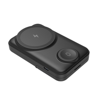 3'ü 1 Arada 7600mAh Manyetik Kablosuz Powerbank PD22.5W QC18W LED Özel Logolu Hızlı Telefon Şarj Cihazı ve iPhone Saatleri için TWS Kulaklıklar
