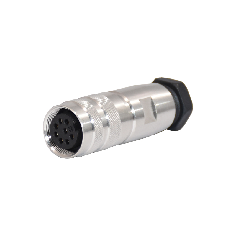 Automotive M16 LED Waterproof Connector Solder Termination CuZn Contact