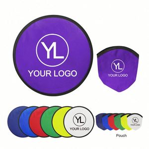 Frisbee Plegable Personalizado con LOGO, Regalo Promocional Deportivo para Niños, Juguete Volador Portátil de Bolsillo, Abanico de Mano Plegable, Disco de Nailon con Bolsa - Product Image 3