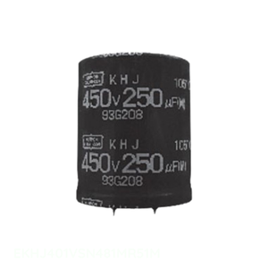 Distributeur agréé EKHJ401VSN481MR51M Condensateur en aluminium 480µF 20% 400V SNAP TH à montage traversant 480 µF - Product Image 1
