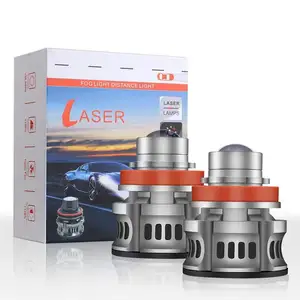 Automobile H7 9006 ampoule de phare laser lentille h4 auto LED projecteur de phare modification de phare de voiture H11 9005 HB4.