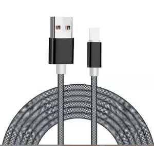 Fishnet trenzado <span class=keywords><strong>USB</strong></span> tipo <span class=keywords><strong>C</strong></span> Cable de carga 3A <span class=keywords><strong>USB</strong></span> <span class=keywords><strong>C</strong></span> cable de carga rápida 0,5 <span class=keywords><strong>M</strong></span> 1 <span class=keywords><strong>m</strong></span> - Product Image 1