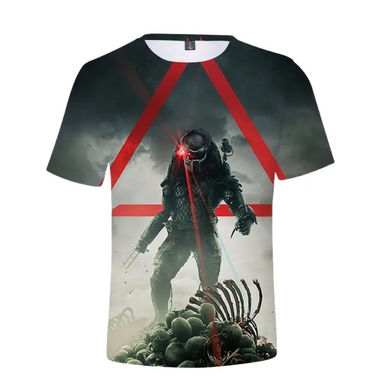 Fitspi – t-shirt à manches courtes, impression numérique 3D, couleur, Predator Iron Warrior, les vêtements peuvent être fabriqués en images maintenant