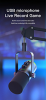 Microphone de podcast dynamique EASEMELO EM700, double sortie XLR et USB, micro vocal professionnel pour studio, PC, jeux et streaming en direct