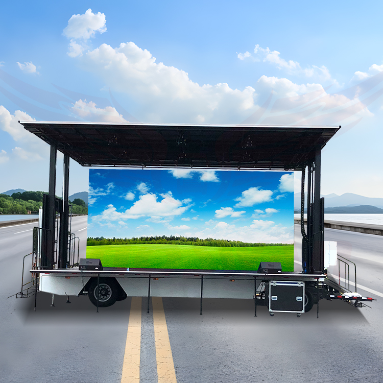 SINOSWAN ST90Pro37x24ft油圧ステージトレーラー屋外モバイル