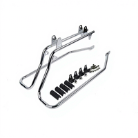 Kit de remplacement de supports de boîte latérale arrière et rails de fixation pour motos Harley Softail Electra Glide