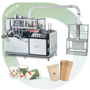 Automatic Biodegradable Coffee Bamboo Kraft Make Cake Cone Paper Cup Bowl Machine for the of Product