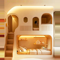 Lit superposé pour enfants, lit à deux étages pour enfants, conception personnalisée de lit de cabane dans les arbres, lit trou pour enfants