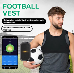 Gilet de suivi d'activité de <span class=keywords><strong>football</strong></span> intelligent avec analyse des performances sportives améliorées, contrôle par application et logo personnalisé, positionnement GPS - Product Image 2