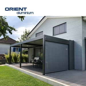 عريشة خارجية مقاومة للماء من الألومنيوم ، عريشة بمحركات ، مظلة خارجية ، شرفة 3x x x x x 6m ، تظليل العريشة المناخية الحيوية - Product Image 2