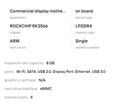 Placa Base RK3566 de un Solo Núcleo Cuádruple de 64 bits, Puerto RS232 485, SSD SATA, 4G LTE, WIFI, Pantalla Dual LVDS para Android, Ubuntu, Linux, FXB