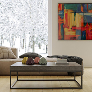 Modern minimalist floor-standing <b>TV</b> cabinet and coffee table set, light luxury living room and apartment coffee table <b>wholesale</b>. - Product Image 1