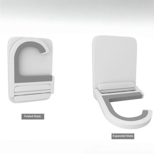Mop Holder No Punching Fixture Self-adhesive Mop Clip <b>Hook</b> Bathroom <b>Hanging</b> Rack Powerful Wall <b>Hanging</b> Storage Adhesive <b>Hook</b> - Product Image 1