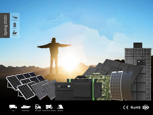 Portable Solar Blanket 60W with Waterproof Oxford Cloth & ETFE Material
