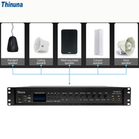 Thinuna TA-80D/120D/180D/240D II mikser güç amplifikatörü mp3 ve FM radyo ile, 2 yollu Mic, 3 yollu aux inputamplifier amplifikatör