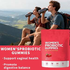 Groothandel Probiotische Vitamine Gummies 5 Miljard CFU's Cranberry Smaak Veganistisch Volwassenen Vrouwelijke Darm- en Botgezondheid Ondersteuning 60 Stuks Bulk - Product Image 2