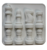 Plateau de cubes à glace en silicone personnalisé, pour échecs