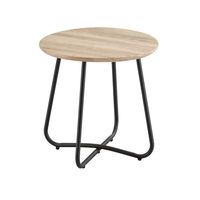 Nouvelle conception 2026 Quantité minimale de commande 30 pièces Vente en gros d'usine Table d'appoint moderne simple avec plateau en MDF et pieds en métal Table de canapé Montage facile Meubles d'intérieur pour salon