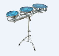 Tambour rotatif professionnel en acier PD-01L de 6+8+10 pouces - Tambour rototom, percussion légère, approvisionnement en vrac transfrontalier