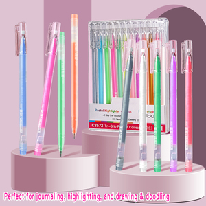 Ensemble de stylos surligneurs de grande capacité 12 couleurs pastel pour l'art, croquis peints à la main et compte de main en gel à l'école et au bureau - Product Image 4