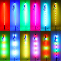 Control remoto Led Bandera de seguridad luz 0,9/1,2/1,5 M minería Buggy látigo Led látigo antenas luz para Buggy todoterreno Atv Utv Rzr